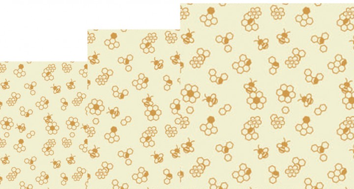 Von - Nuts - Beeswax Wraps, Honeycomb, set of 3