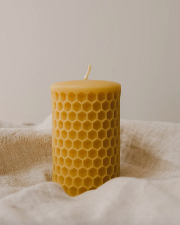 Von - Goldrick Beeswax Honeycomb Pillar Candle