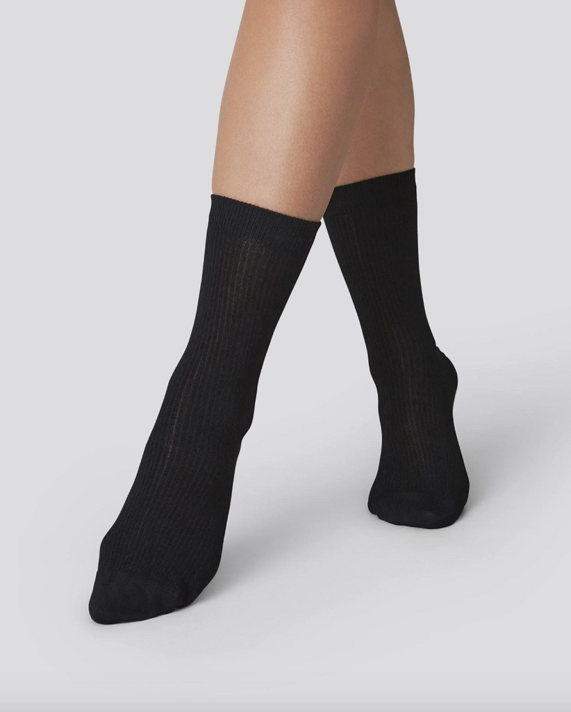 Von - Swedish Stockings, Billy Bamboo Socks, Black